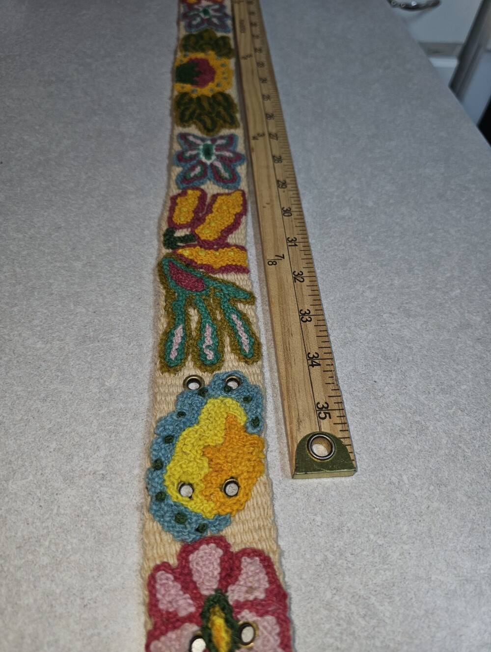 Vintage Jenny Krauss, 100% Wool Belt, Size Large - Picture 10 of 12